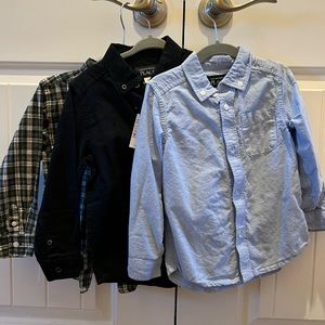 3x 3T Oxford Shirts. 2x Children’s Place and 1 from Gymboree